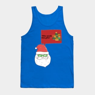 Cool Santa Wear Goggle's with Message Tank Top